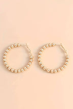Mandy Beads Hoop Earrings
