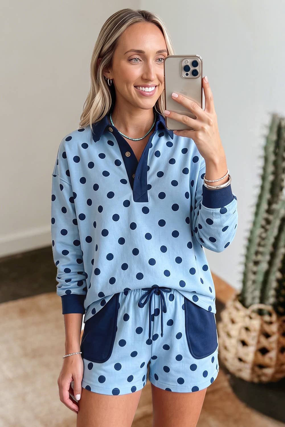 Rowena Polka Dot Short Set