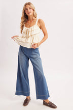 WIDE-LEG DENIM JEANS