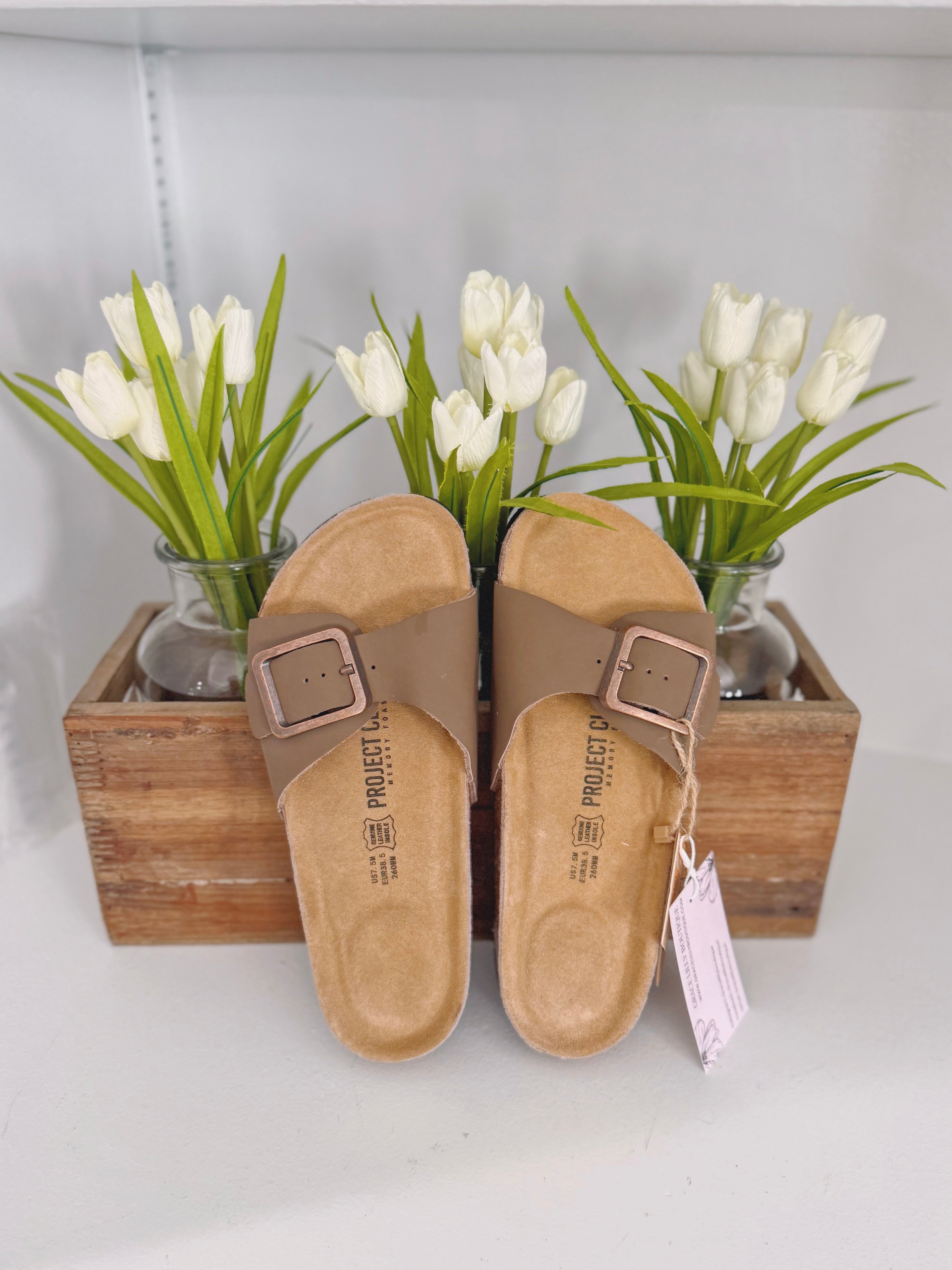 Buckle Slide on Sandals