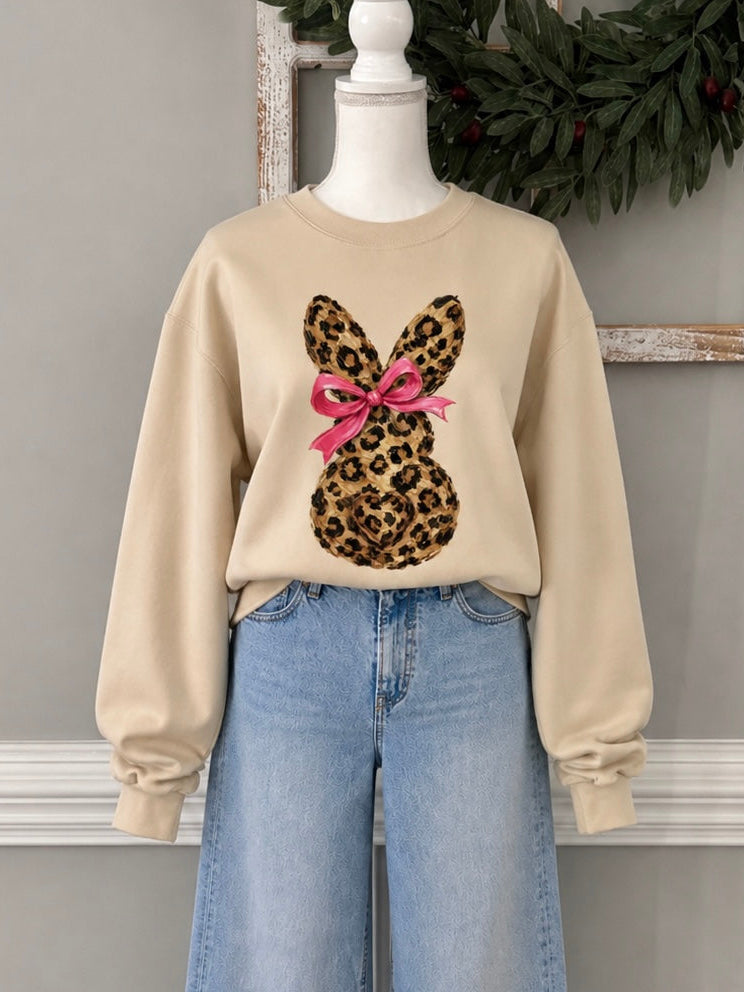 Leopard Bunny Sweatshirt