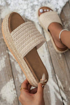 Boho Woven Wedge Sandals