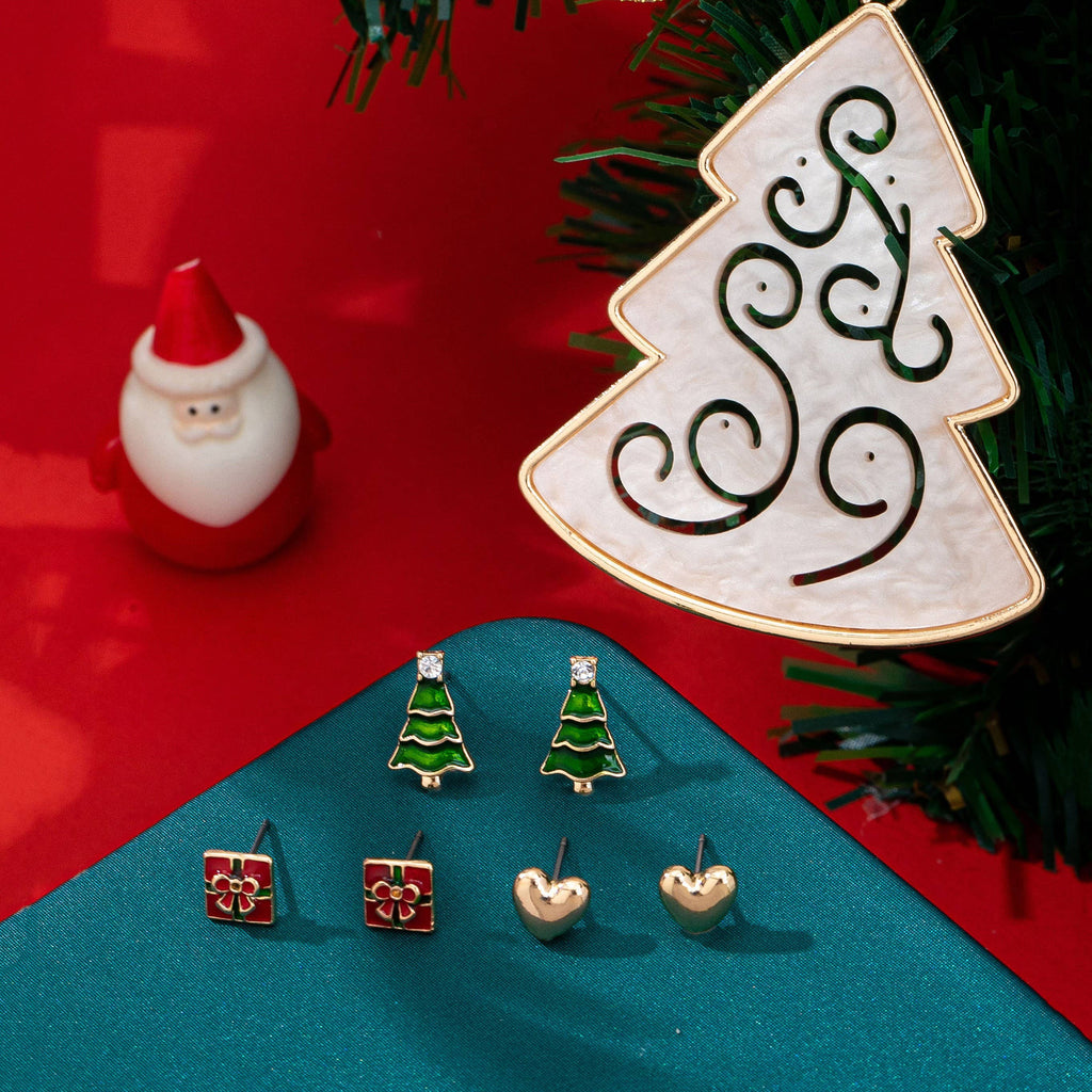 Christmas Trio Earring & Ornament Set