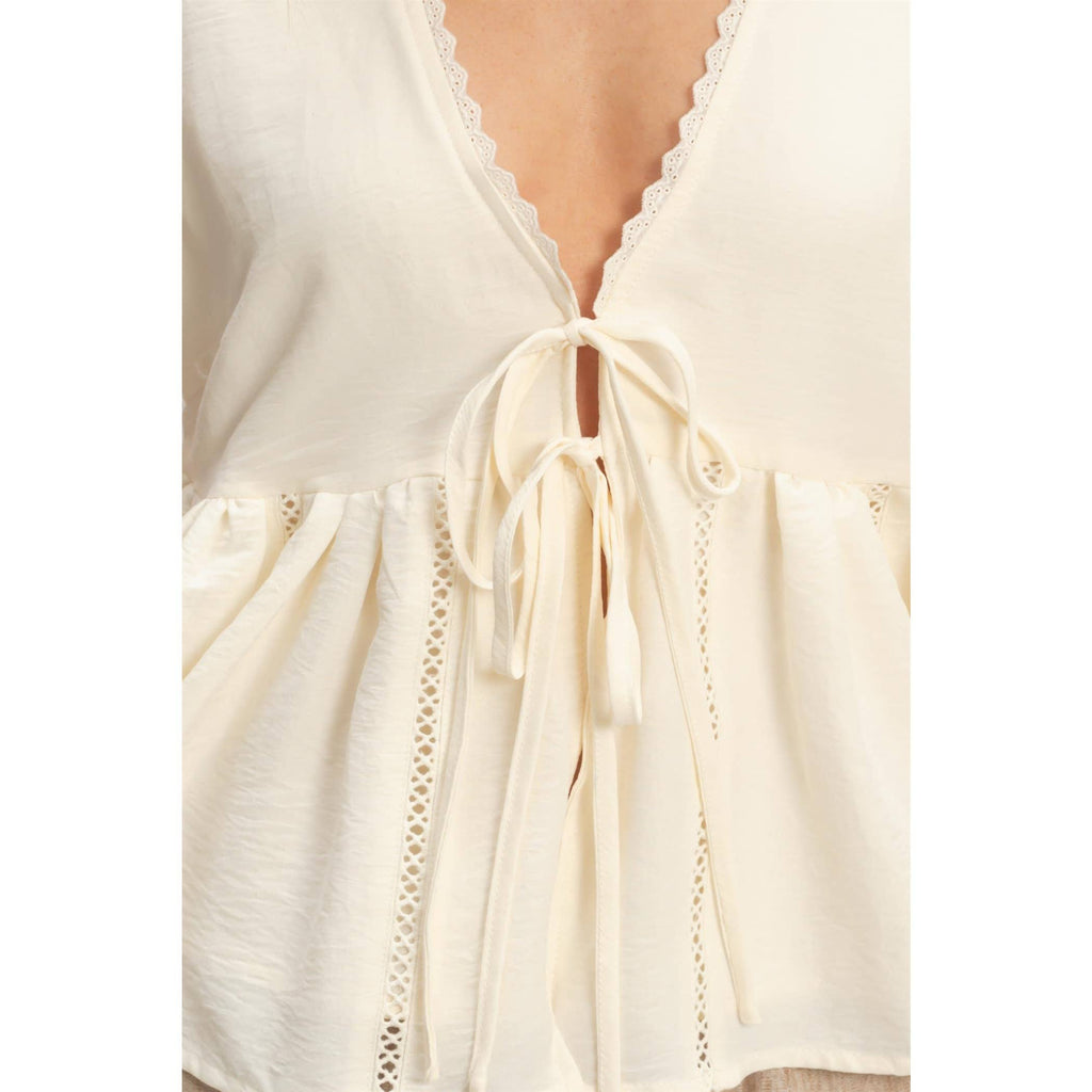 Beryl Lace Tie Top