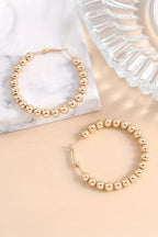 Mandy Beads Hoop Earrings
