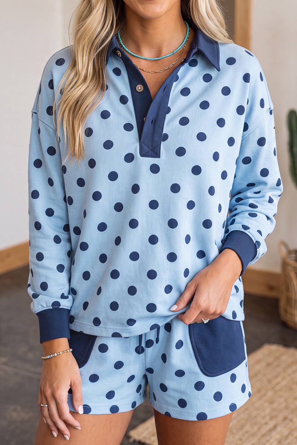 Rowena Polka Dot Short Set