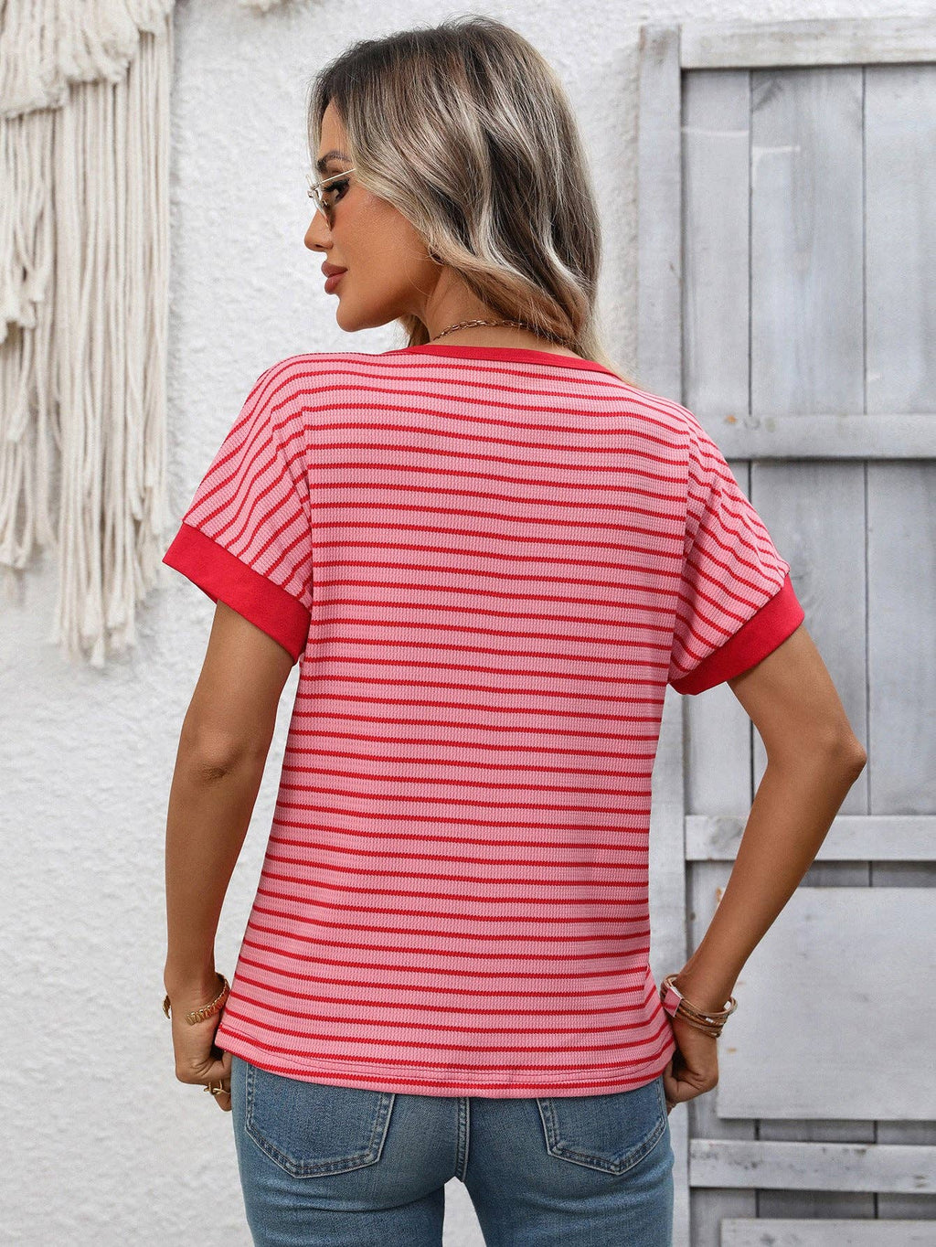 Calliope Striped Knit Top