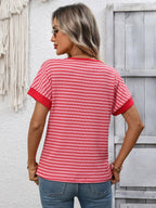 Calliope Striped Knit Top