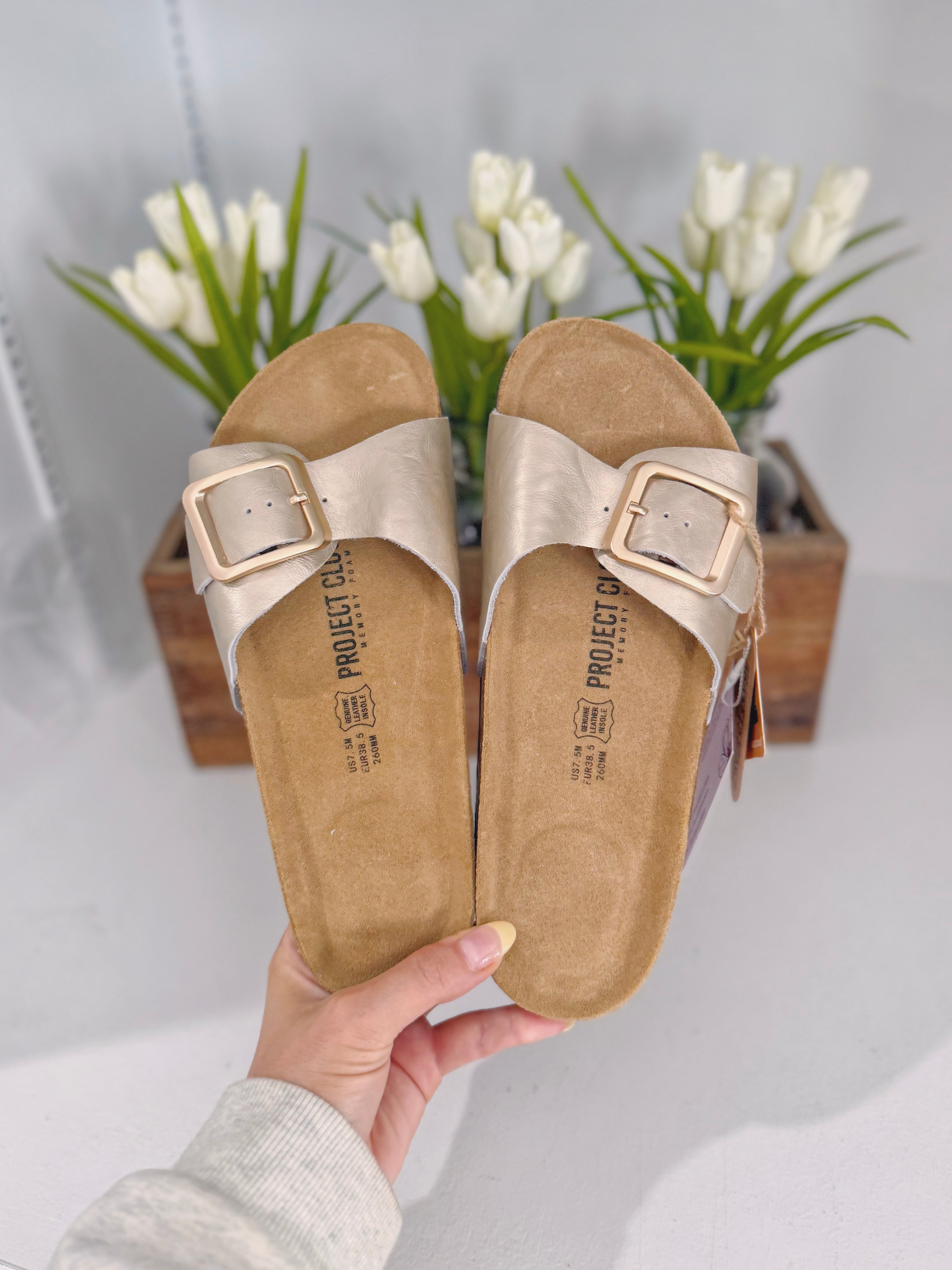 Buckle Slide on Sandals