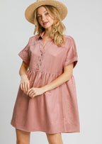 Sutton Washed Satin Dress