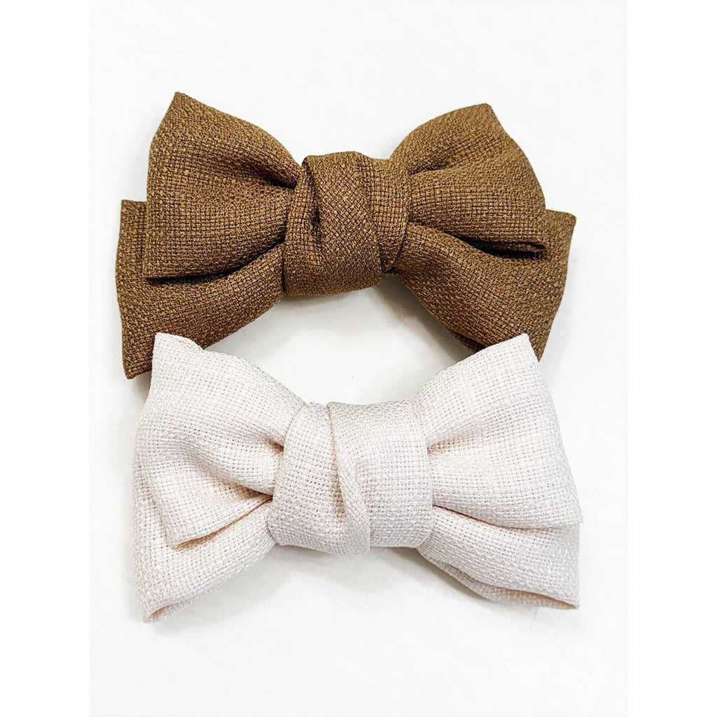 Double Layer Linen Bow