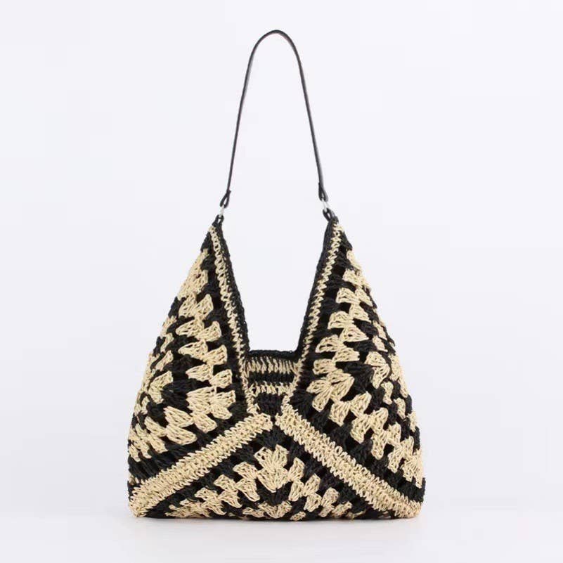 Crochet Open-Weave Handbag