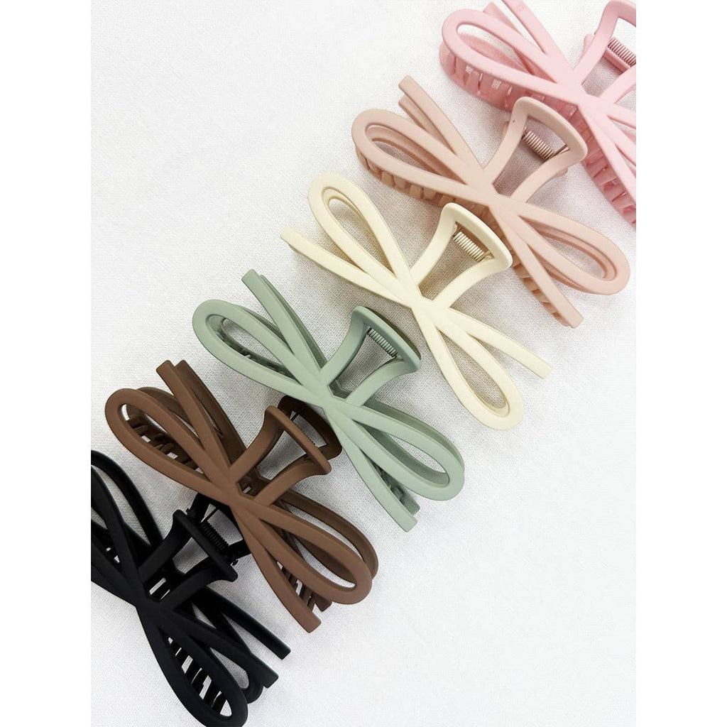 Jumbo Knotted Bow Hair Clip Claw