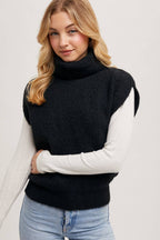 Jade Turtleneck Sweater Vest