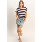 Boxy Crew Neck Top
