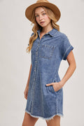 Ella Denim Shirt Dress