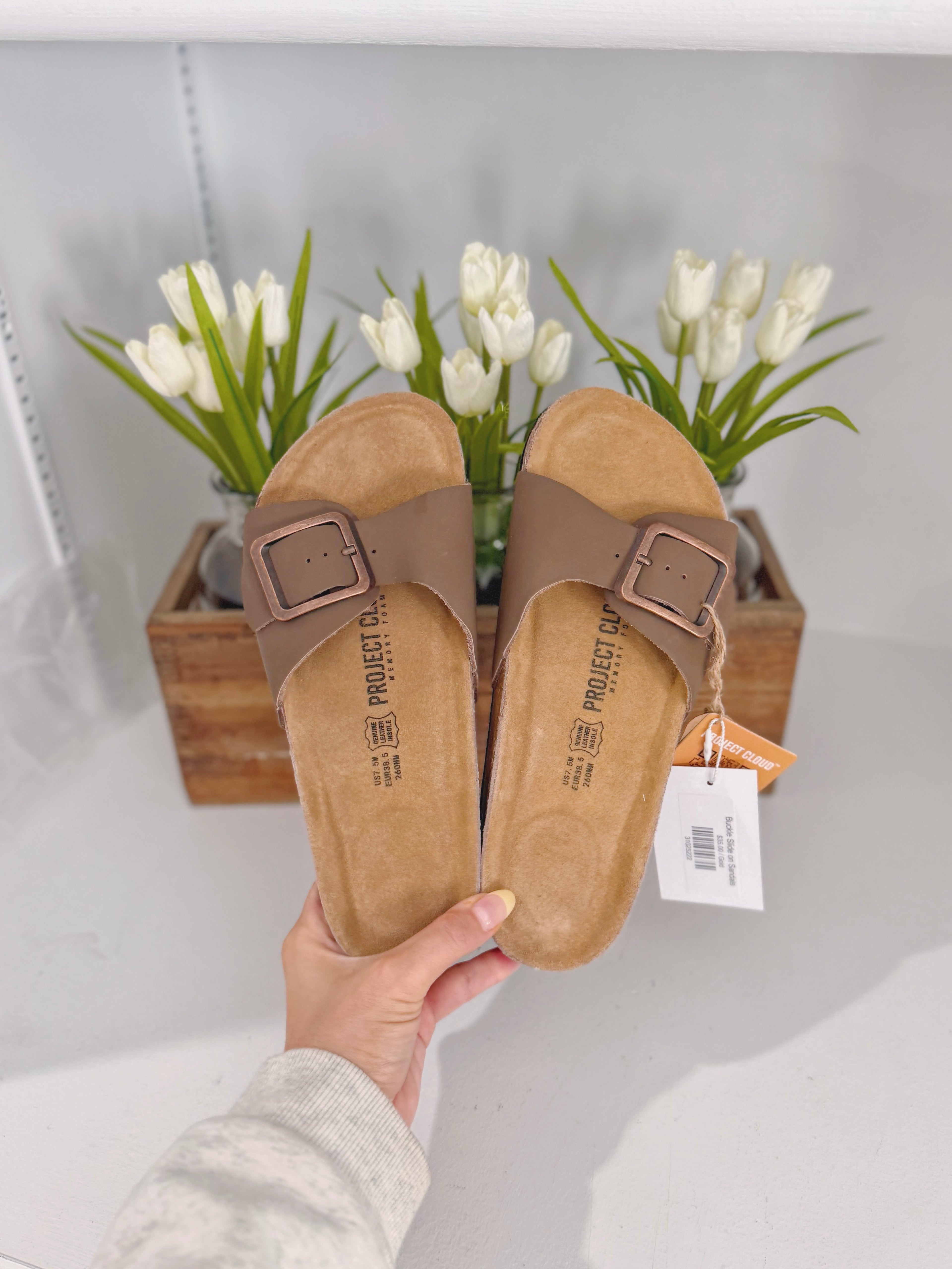 Buckle Slide on Sandals