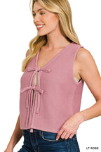Caelie Tie Sweater Vest