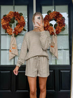 Zephyrine Stripe Textured Top Set