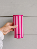 Pink & Hot Pink Slim Koozie