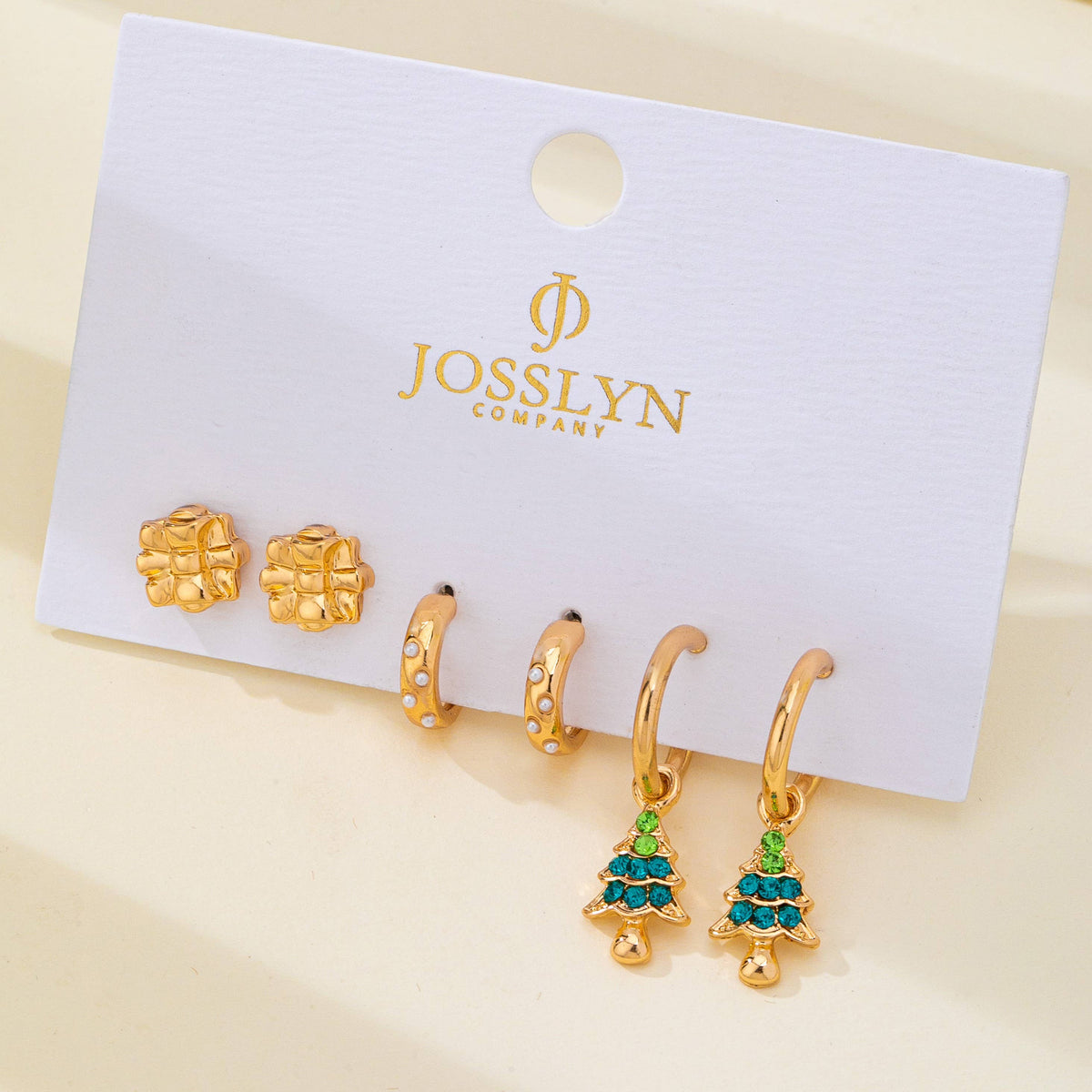 Christmas Tree Trio Earring Set