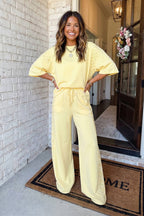 Oversize Tee Drawstring Pants Set
