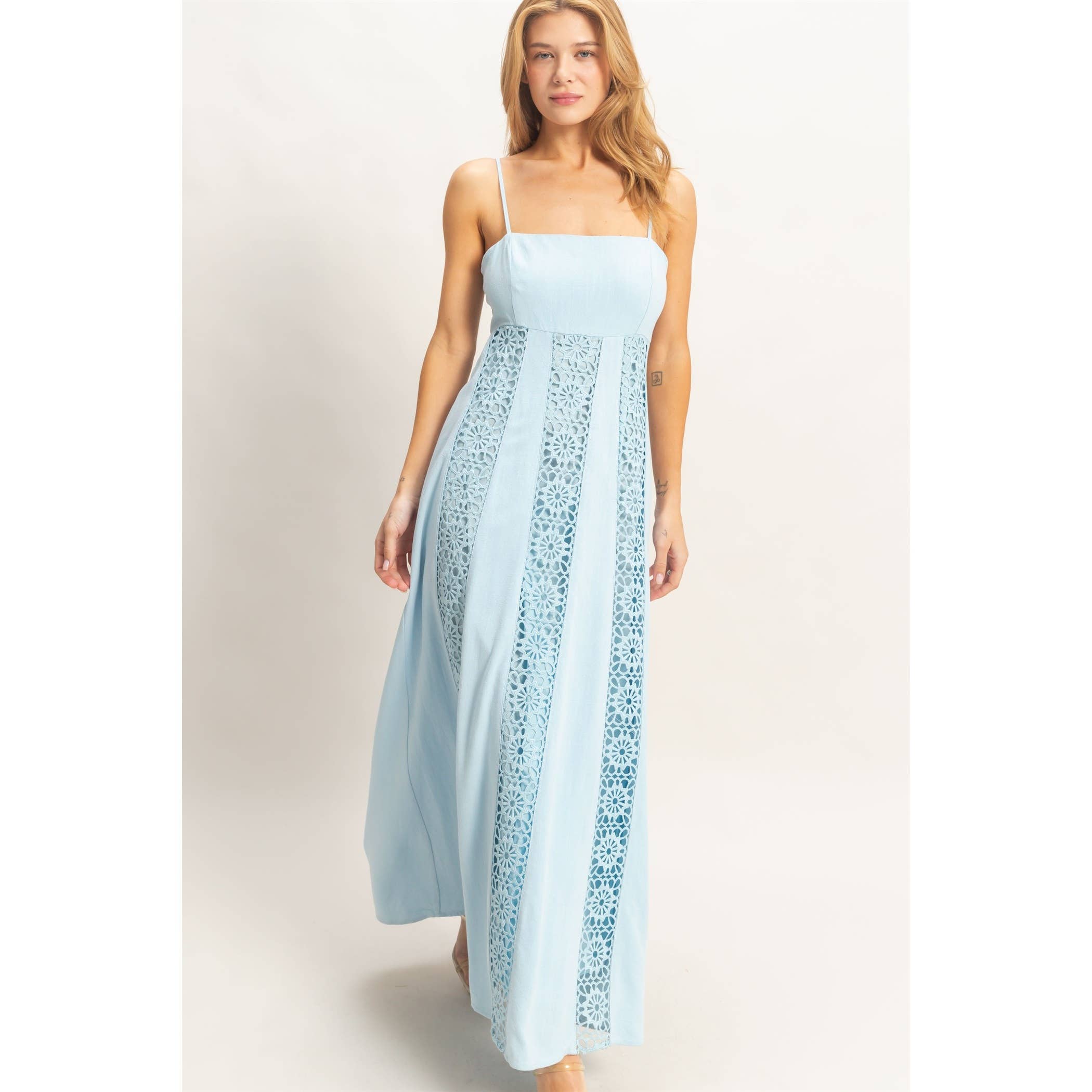 Tula Woven Lace Trim Dress