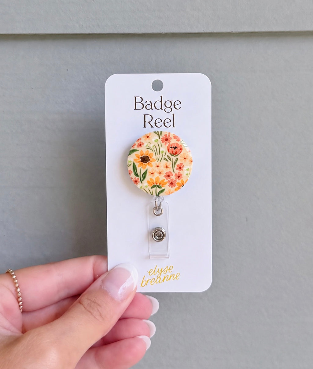 Floral Badge Reels: Sunny Poppies