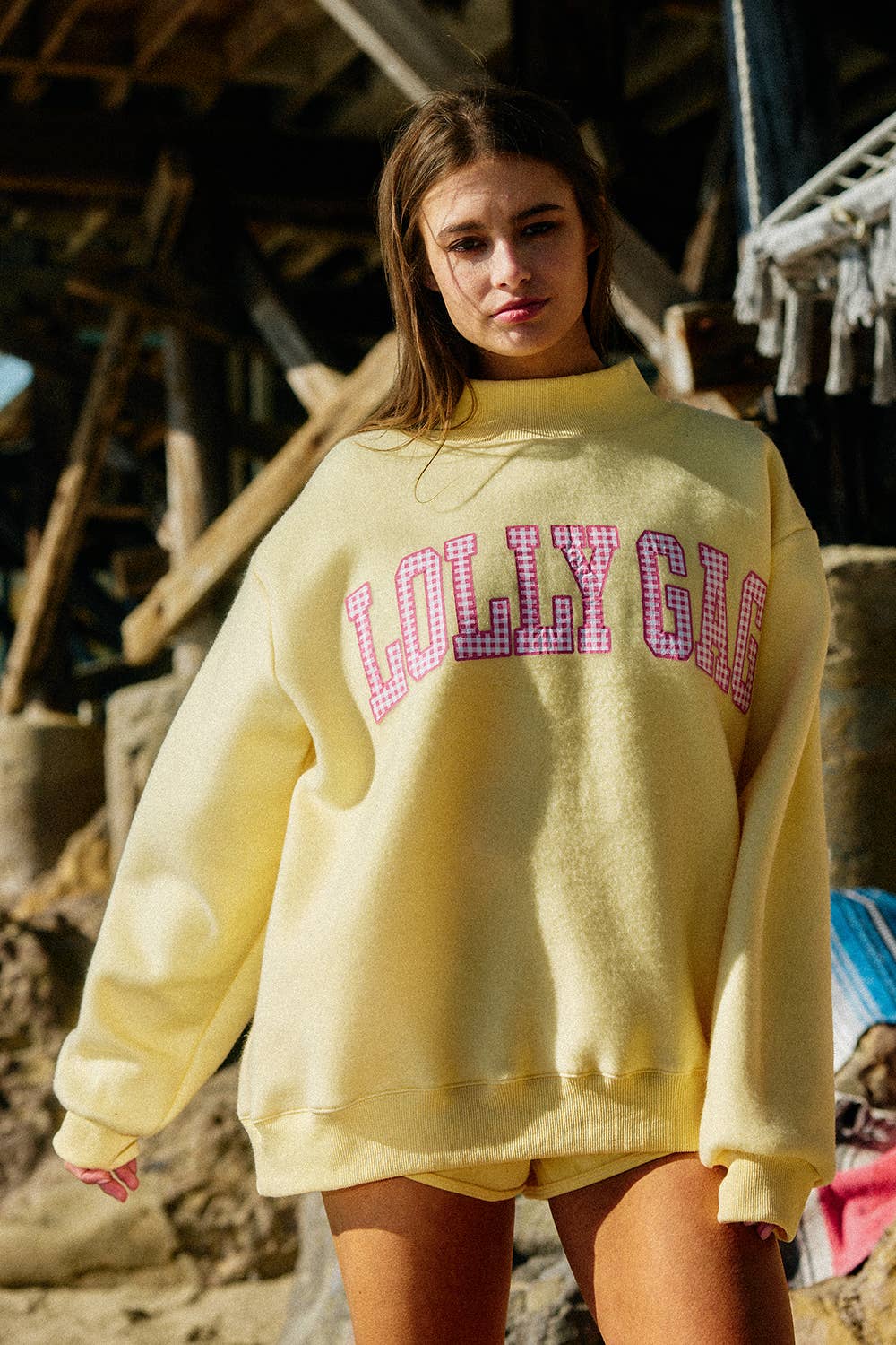 Dilly Reversible Mockneck Sweatshirt