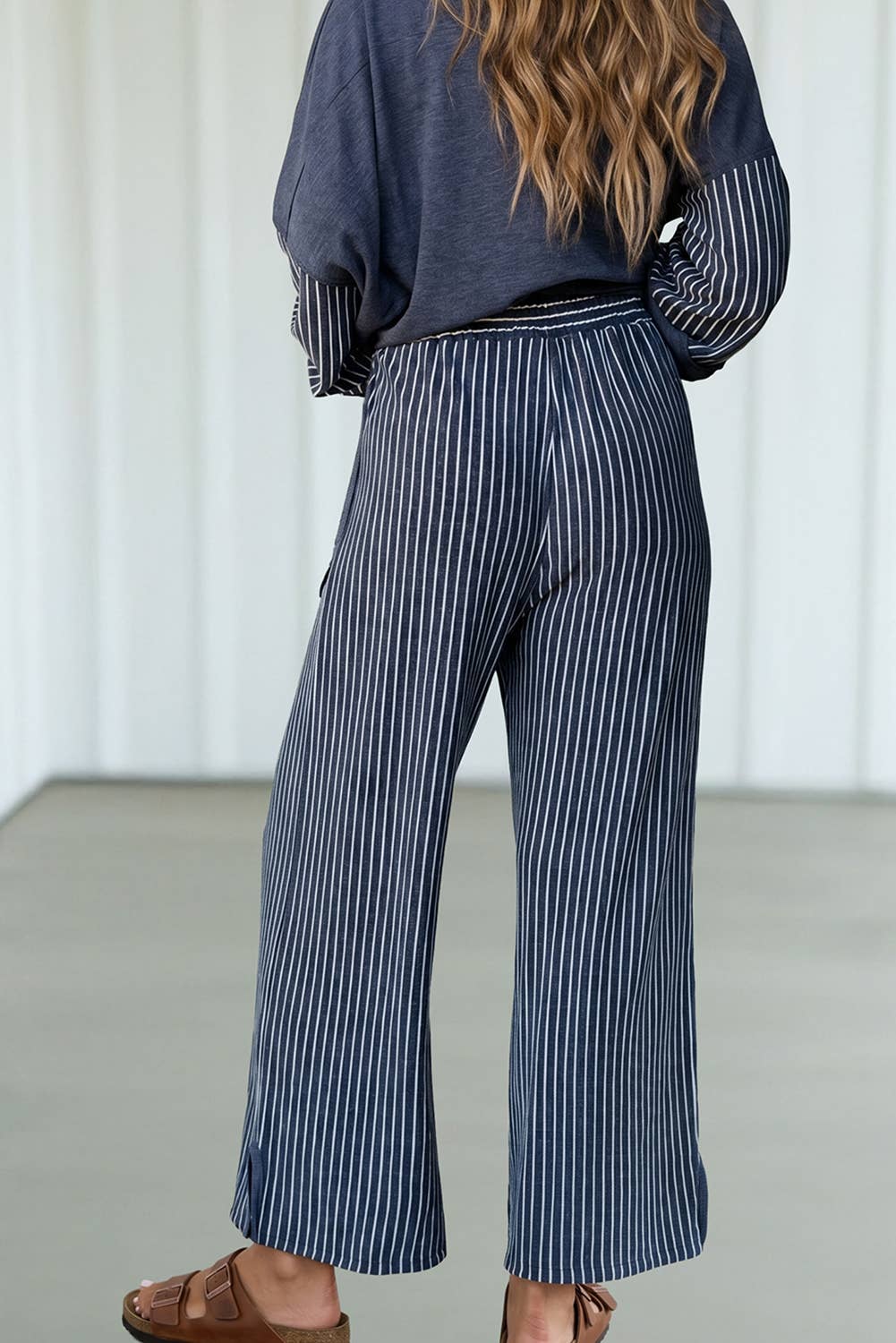 Striped Patchwork Pocket Lounge Set