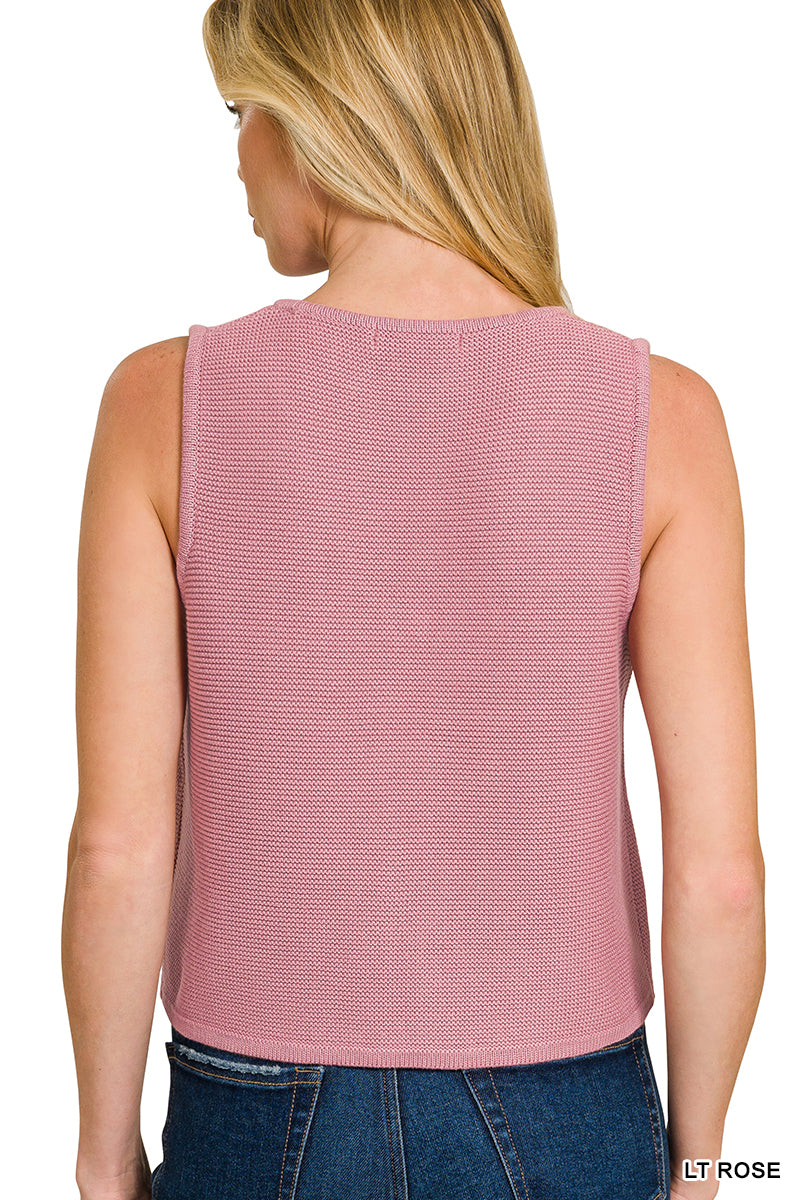 Caelie Tie Sweater Vest