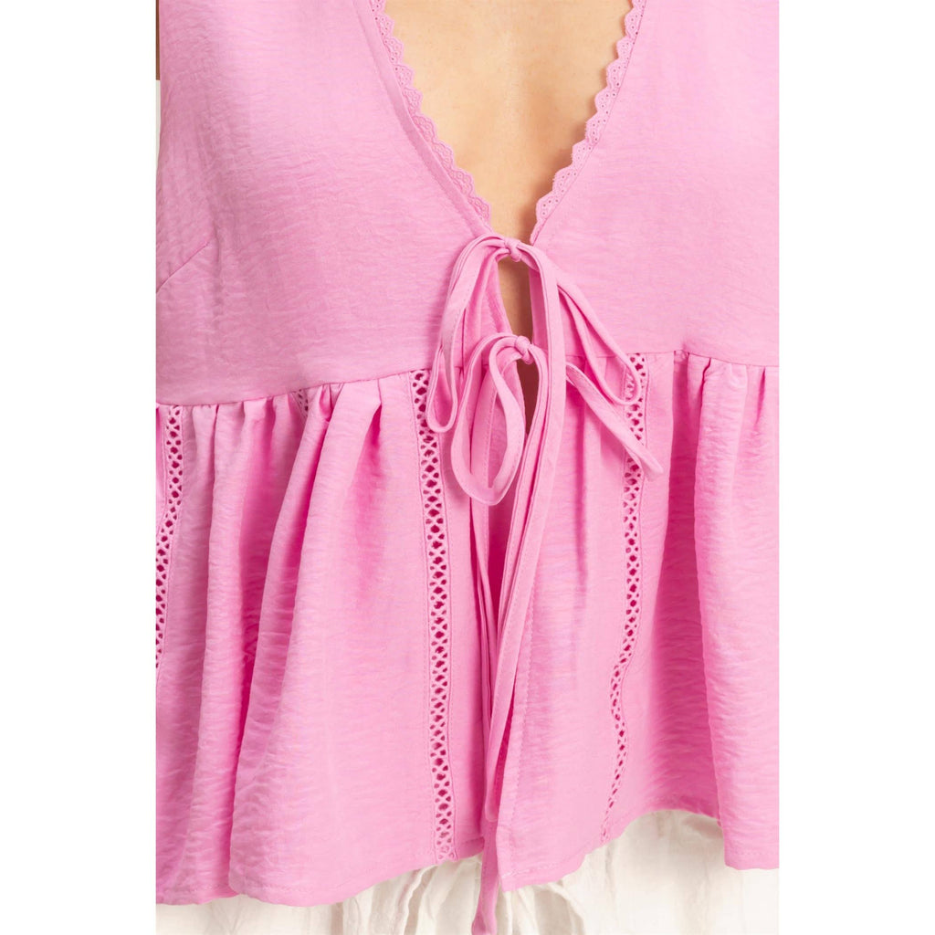 Beryl Lace Tie Top
