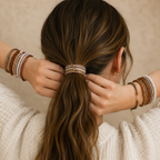 Boho Multi Hair Tie Bracelet Set