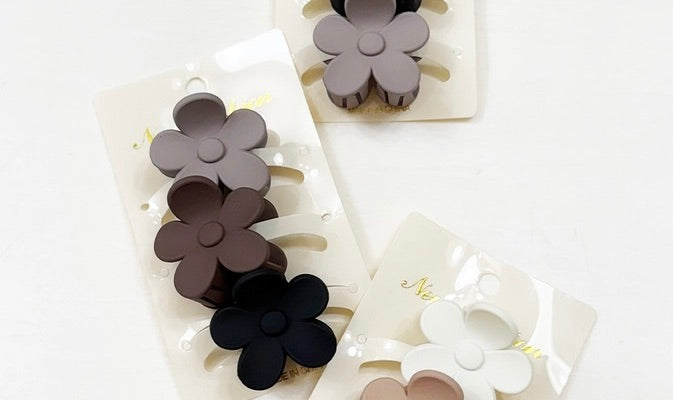 Mini Flower Hair Claw Set