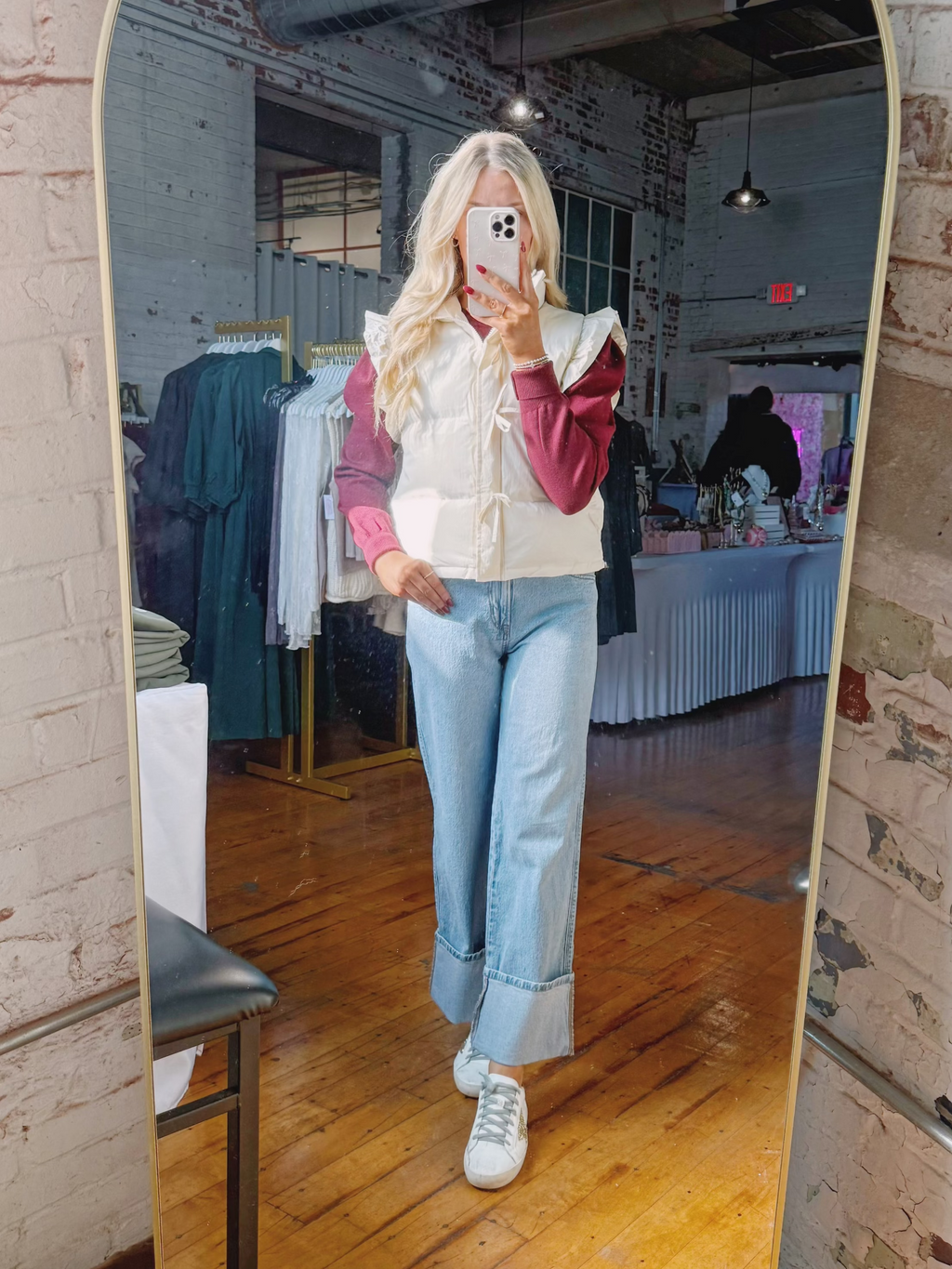 Iyla Bow Ruffle Vest