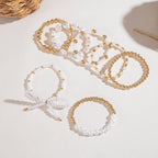 SAWYER BEAD PEARL BOW BRACELET
