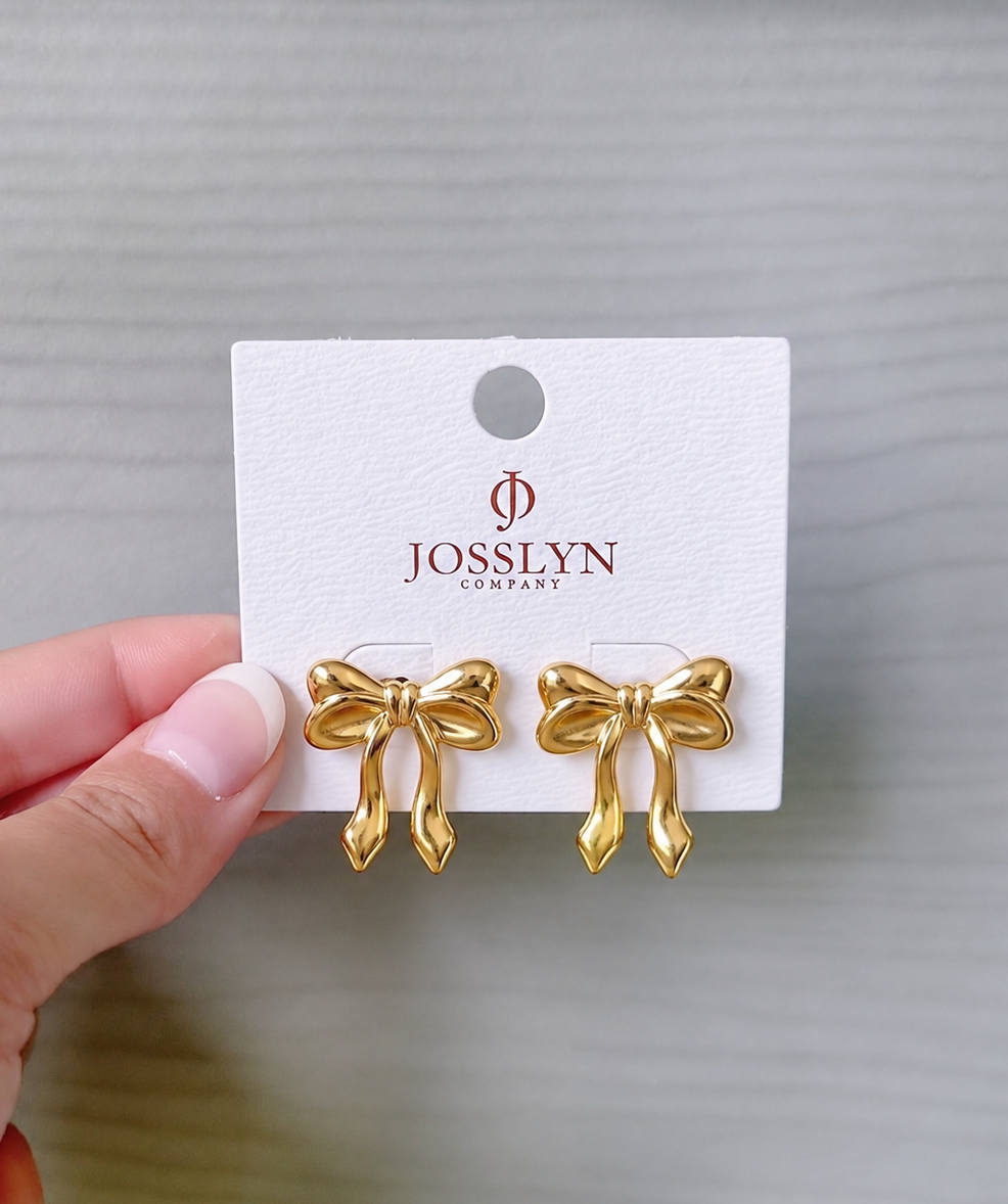 BOW STUD EARRINGS