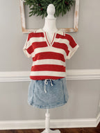 Marisa Striped Collared sweater