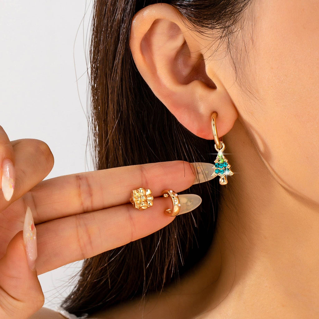 Christmas Tree Trio Earring Set