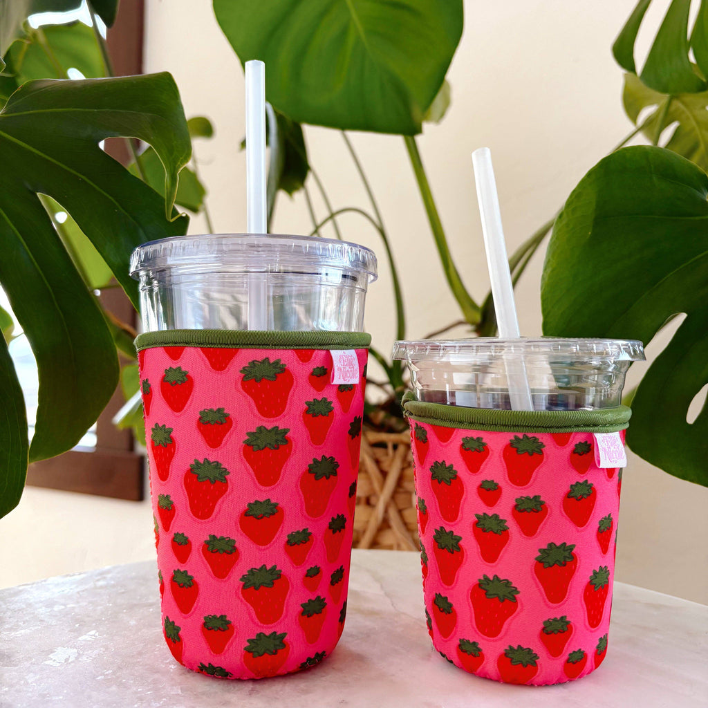 Coffee Cup Cover - Strawberry