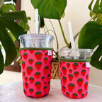 Coffee Cup Cover - Strawberry