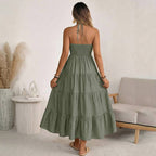 Halter V Neck Dress