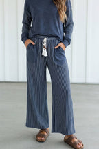 Striped Patchwork Pocket Lounge Set