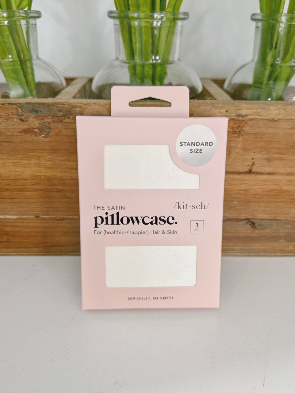 Satin Pillowcase Standard - Ivory