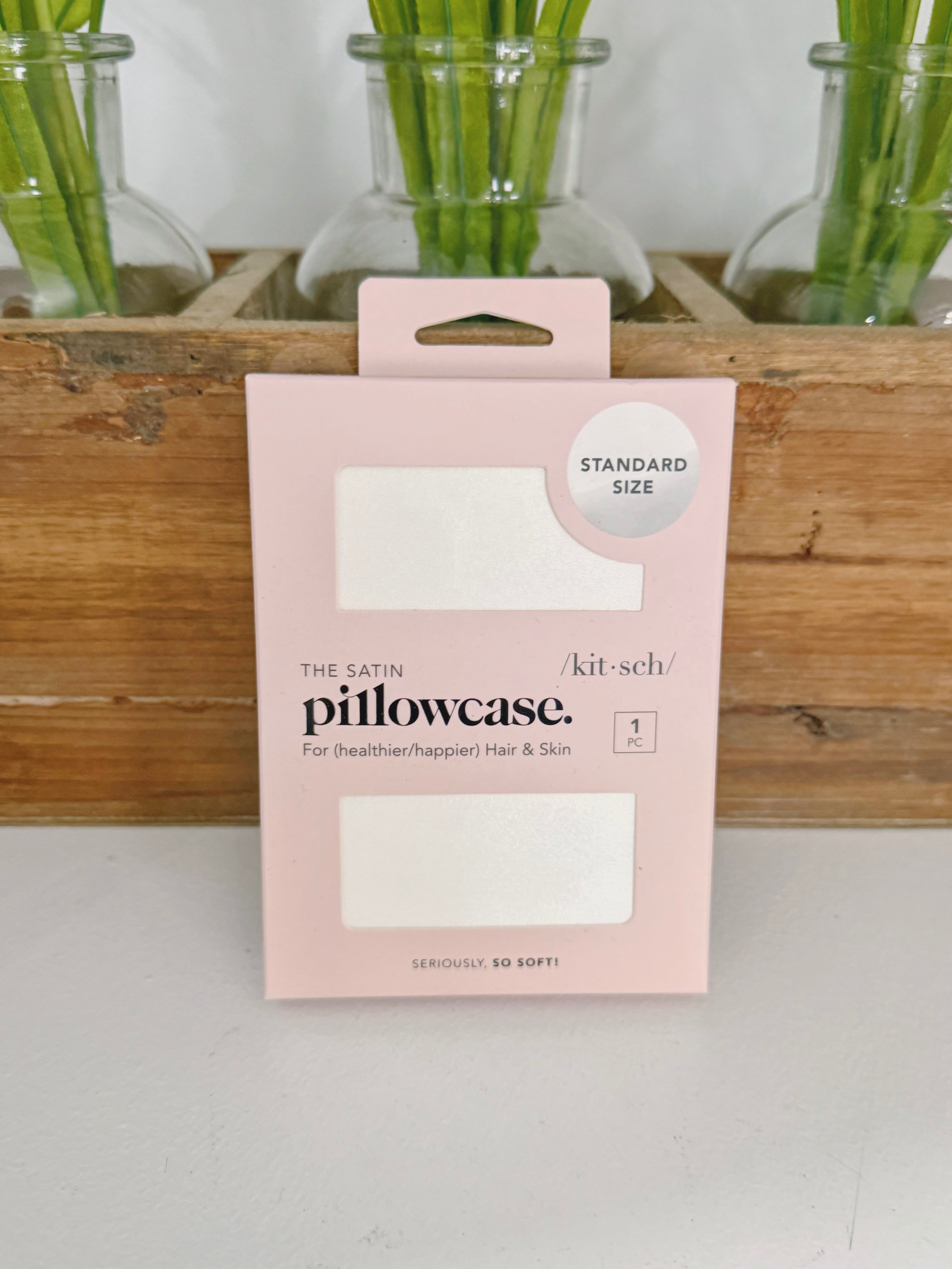 Satin Pillowcase Standard - Ivory