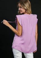 Juliet Neck Tie Top