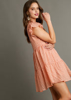 Reagan Textured Neck Dress