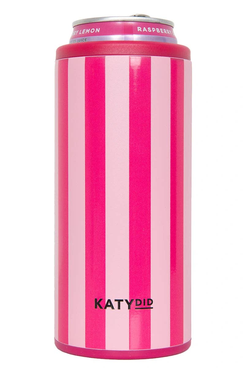 Pink & Hot Pink Slim Koozie