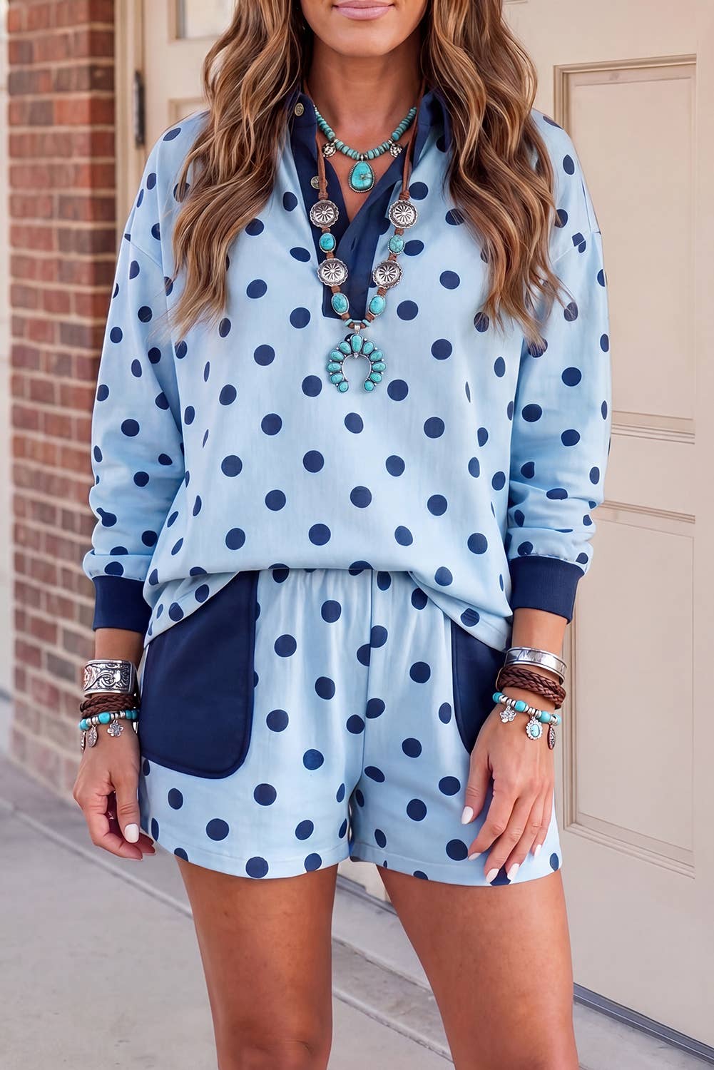 Rowena Polka Dot Short Set