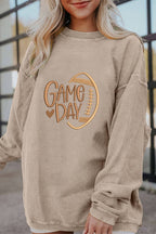 Texture Game Day Embroidered Sweatshirt